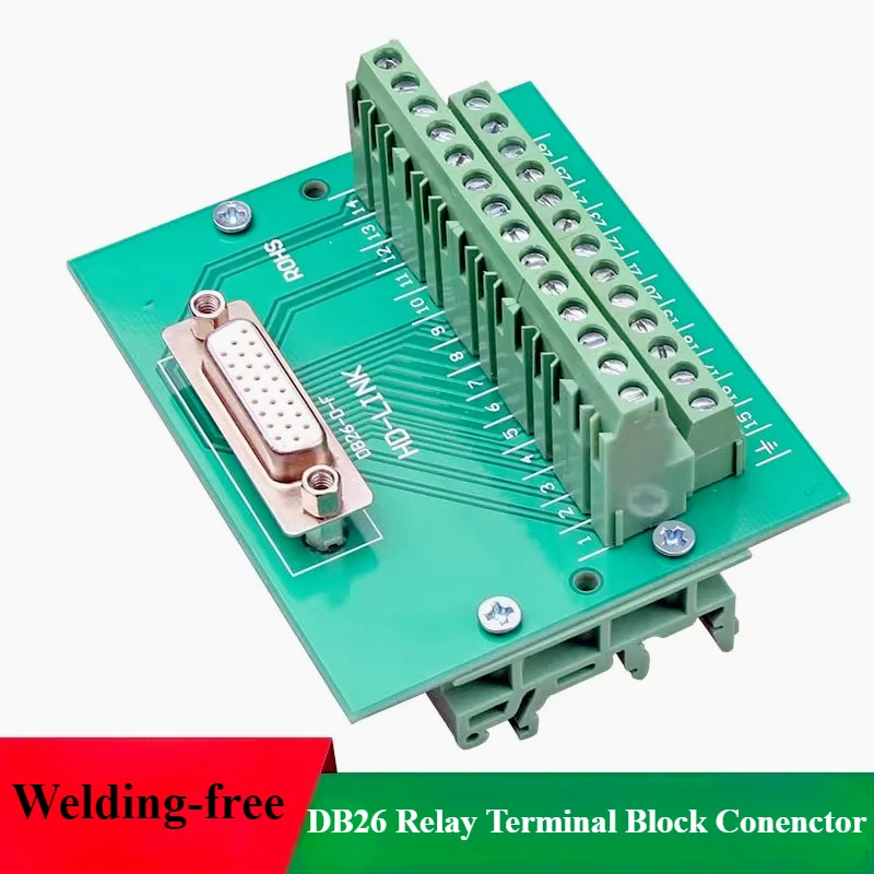 1Pcs DB26 Relay Terminal Block Male Female Connector With Bracket DB26 ...
