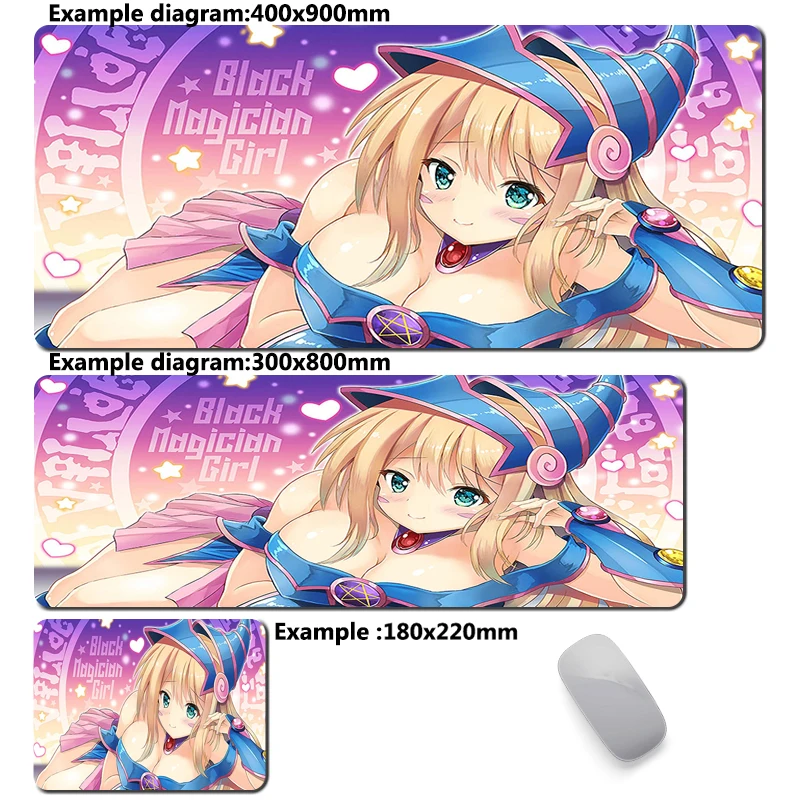 thumbnail image 1 of Alfombrilla de ratón Yu Gi Oh Dark Magician Girl, alfombrilla de ratón grande para Gamer, alfombrilla antideslizante, alfombra de oficina, accesorios de ordenador, alfombrillas, 1 of 5