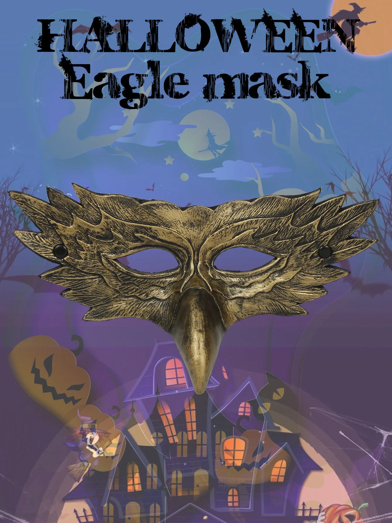 Tier 3D Adler Schnabel Maske Cosplay Krähen Papagei Pu Masken Maskerade Halloween Karneval Party Kostüm Requisiten – Detail 11