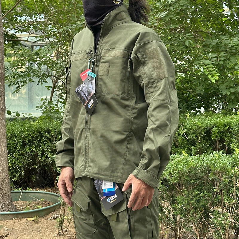 CCJ Tactical Jacket CCT Tactical Trousers Multiple Pockets Reinforced Fabric Outdoor Activities