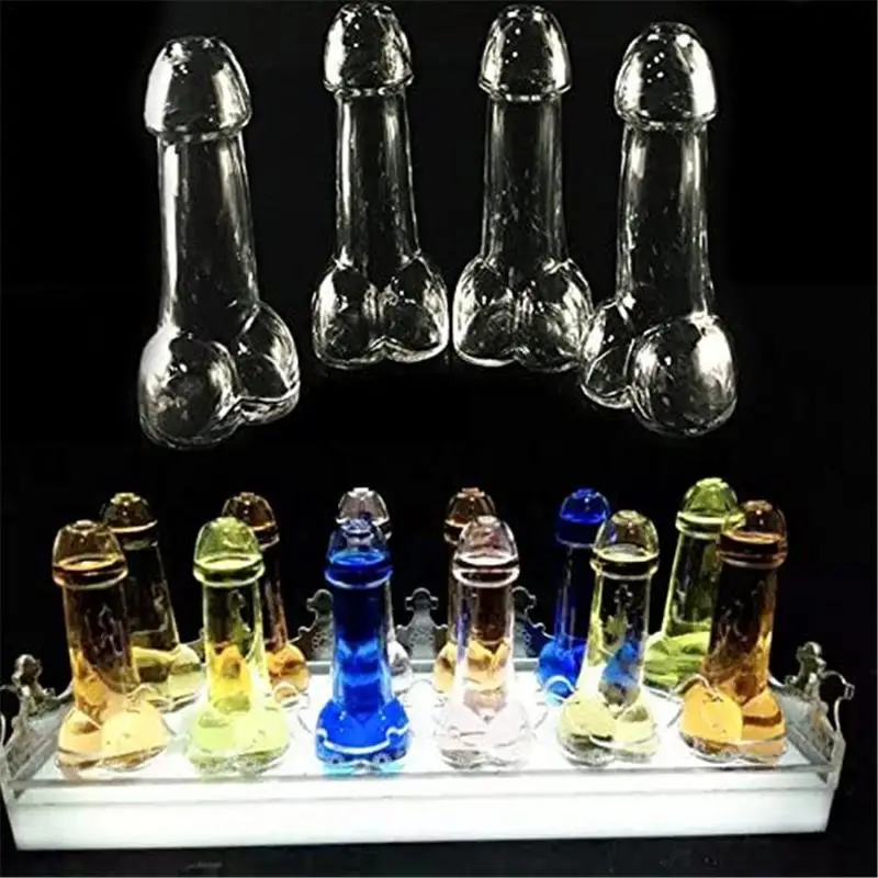 Glass Cup Plastic Shot Glass Universal Shot Glass Cups Transparent Beer High Boron Martini Cocktail Glasses Wine Gifts Bar Cup