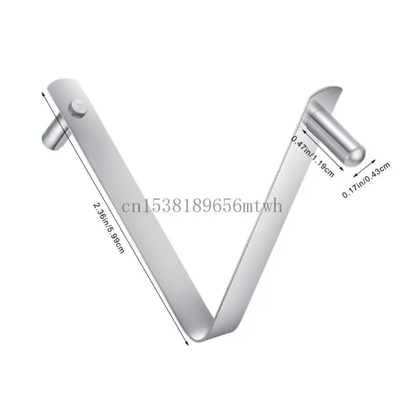 5/10pcs v elescopic pool net metal part b03d 용 이중 잠금 클램프 모양