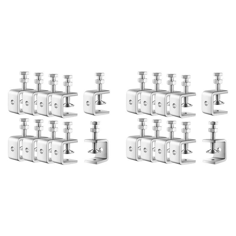 

Лидер продаж! 20X C Мини-зажим, 1 дюйм, сверхмощные Металлические U-образные зажимы со стабильным широким отверстием челюсти для монтажа металла, деревообработки