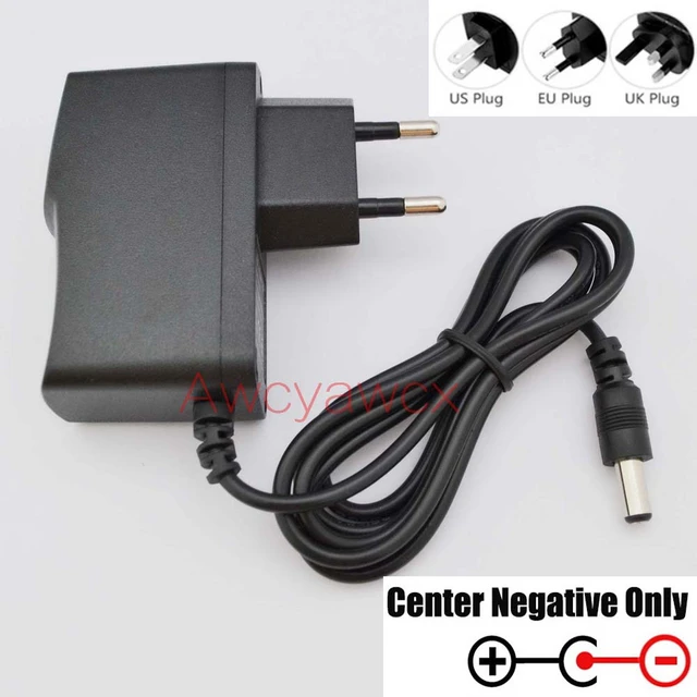 1pcs Ac/dc 9v 1a Switching Power Supply Gitarre Effektpedal Netzteil  Adapter Reverse Polarity Negative Inside Eu Us Au Uk Plug - Ac/dc Adapters  - AliExpress