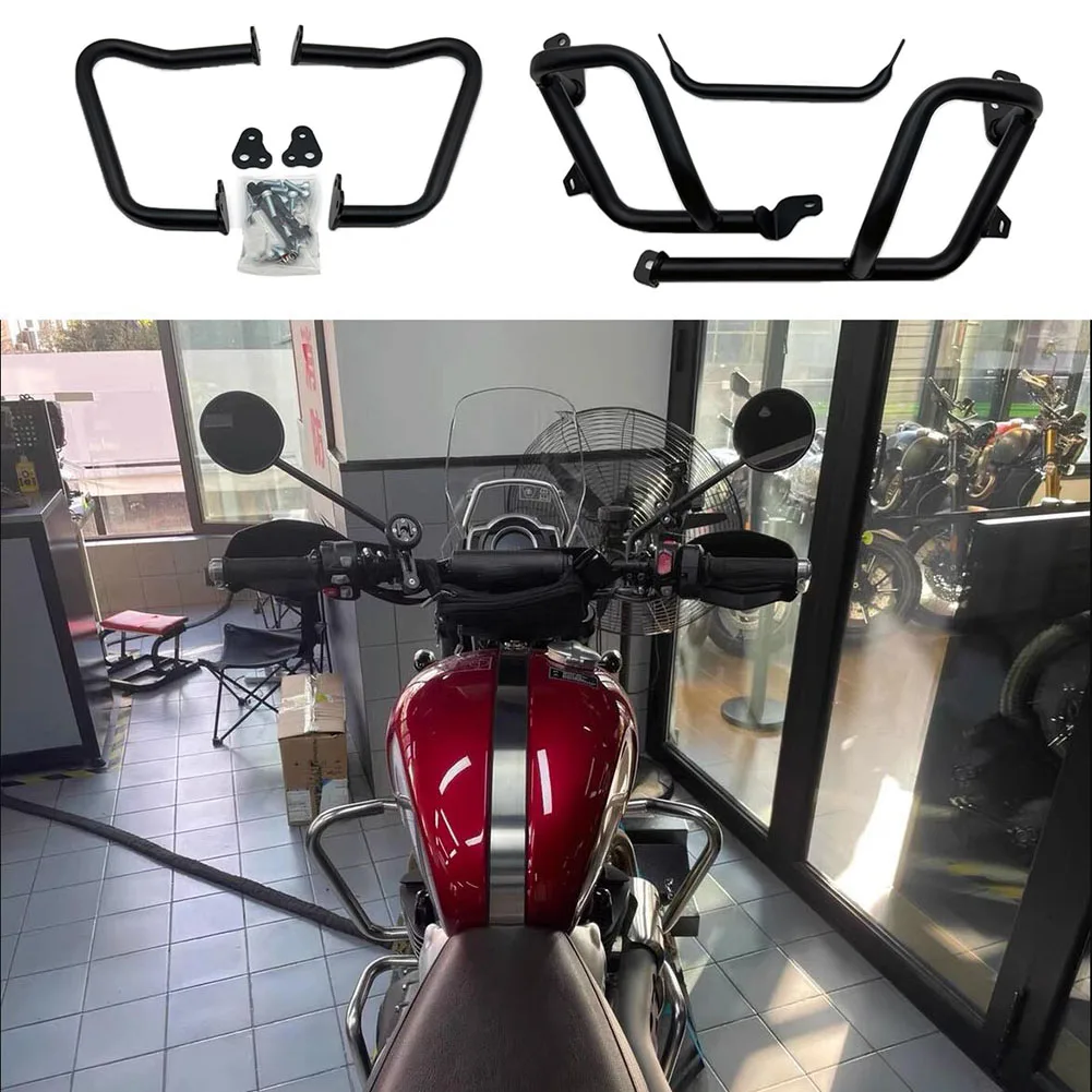New Motorcycle Upper&Lower Engine Guard Crash Bar Protection For