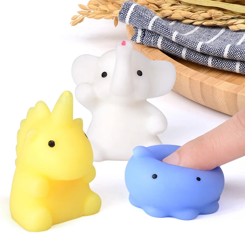 50-5PCS Kawaii Squishies Mochi Anima Squishy Toys For Kids Antistress Ball  Squeeze Party Favors Stress Relief Toys For Birthday