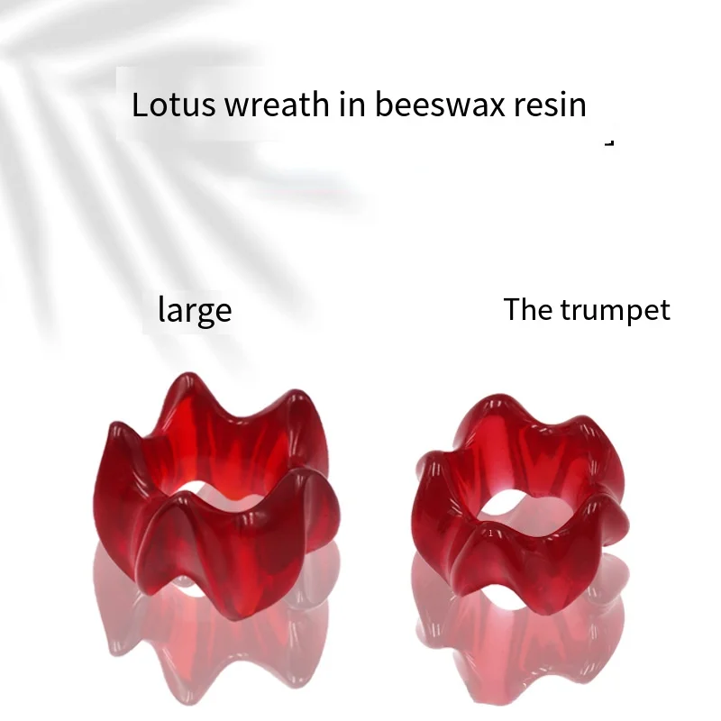 

Массажное кольцо в форме лотоса, инструмент для массажа с алмазной смолой, пластина для соскабливания воска, спины, инструменты для массажа