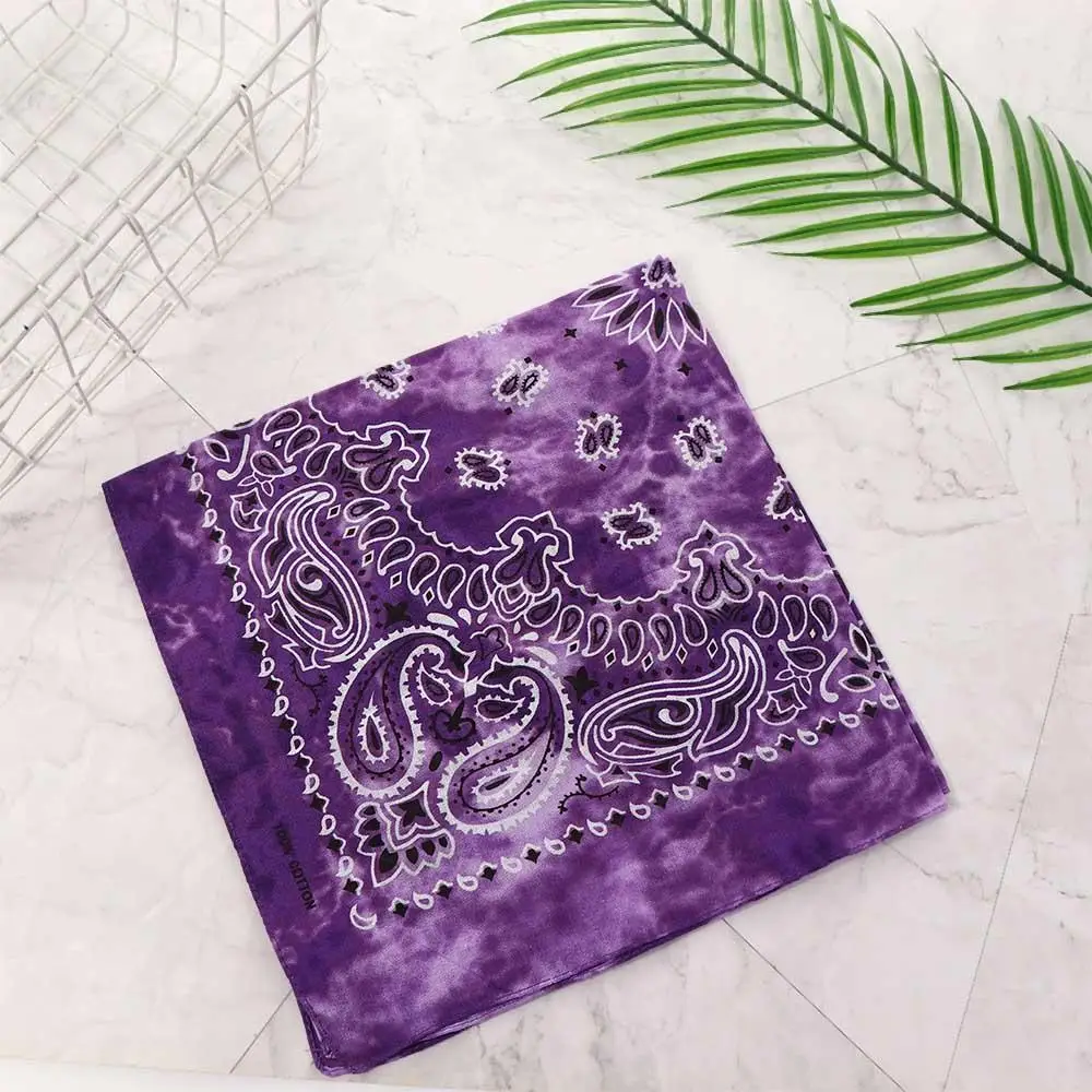 Band Radfahren Gesichtsmaske Cashew Tie-Dye Nahtloses Bandana Radfahren Outdoor Hip Hop Kopfbedeckung Hip Hop Paisley Stirnband Tie Dye Bandana – Detail 5