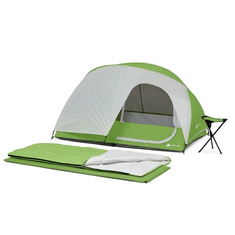 Ozark Trail 4 Piece Camping Combo (Includes tent, sleeping bag, camp pad, stool) 1