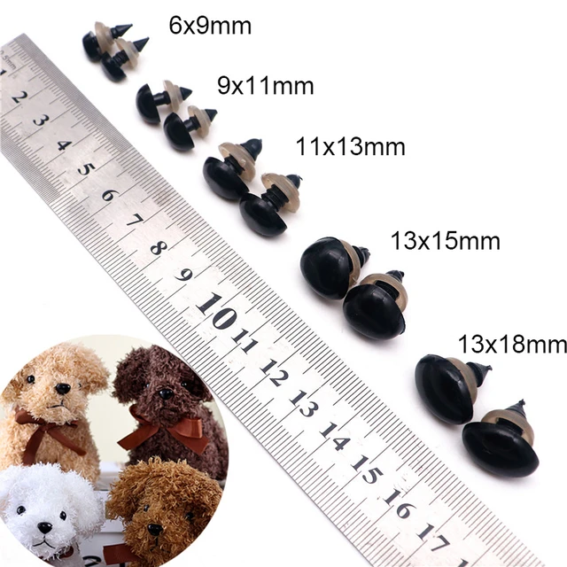 Yeux de sécurité artisanaux noirs pour poupées Amigurumi, jouets au Crochet  et animaux en peluche (8, 10, 12, 14, 16mm, 5 tailles), 50 pièces -  AliExpress