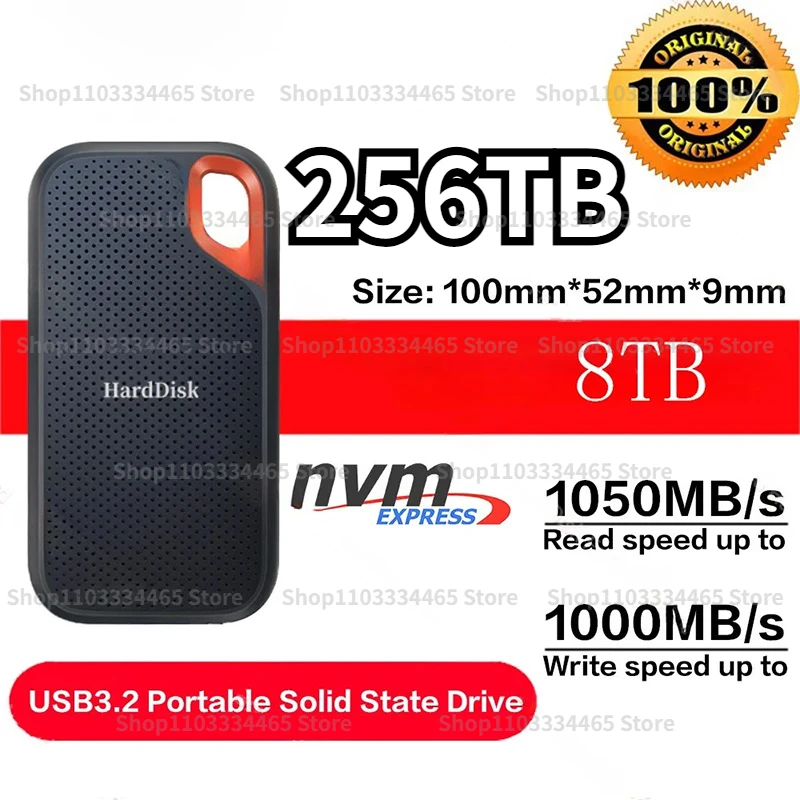 

Hard Disk Mobile SSD E61 1TB 256TB USB 3.1 HD 2TB External Hard for Laptop PS5 Mobile Hard Disk HDD Storage Devices Disco Duro