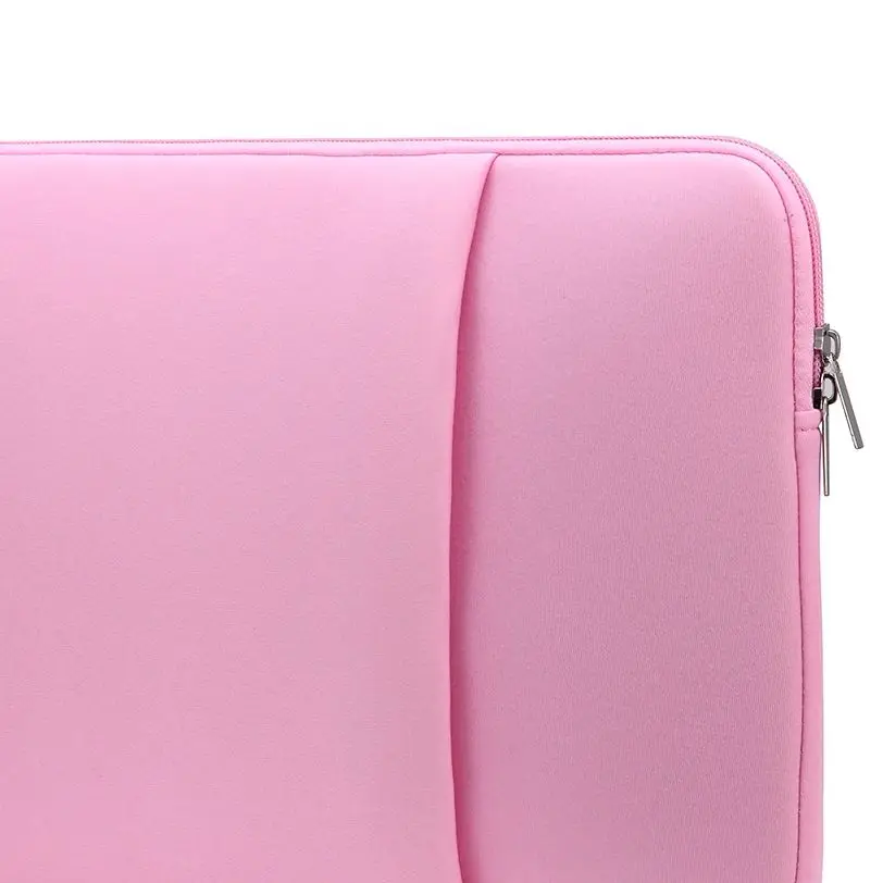 Elegant Pink Laptop Sleeve - Soft Pouch