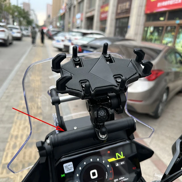 Navi Halterung Für CFMOTO 450MT - CNC Aluminium Handyhalterung 22mm