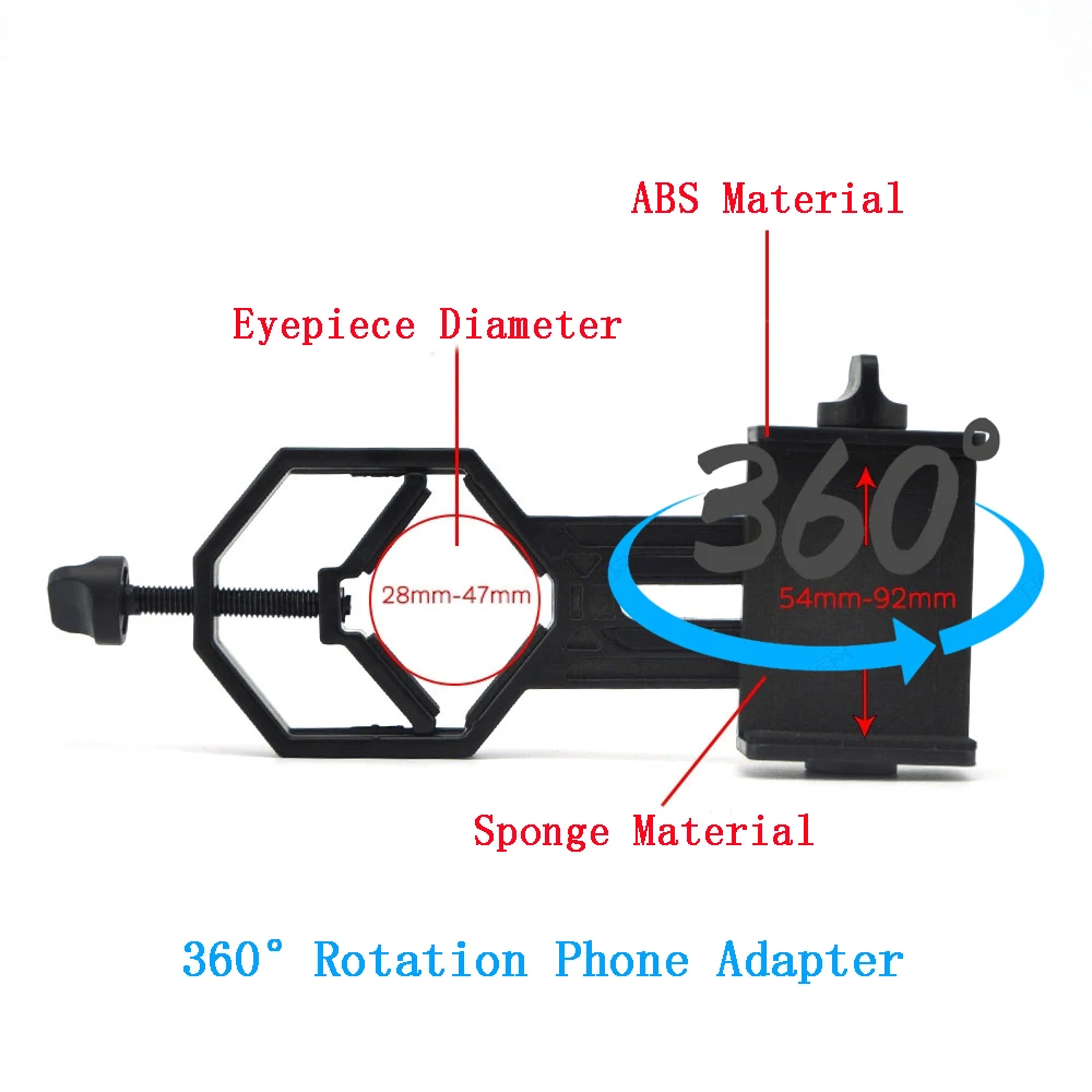 Âmbito Bracket, Telescópio Conector Ocular, Clip Titular Acessório