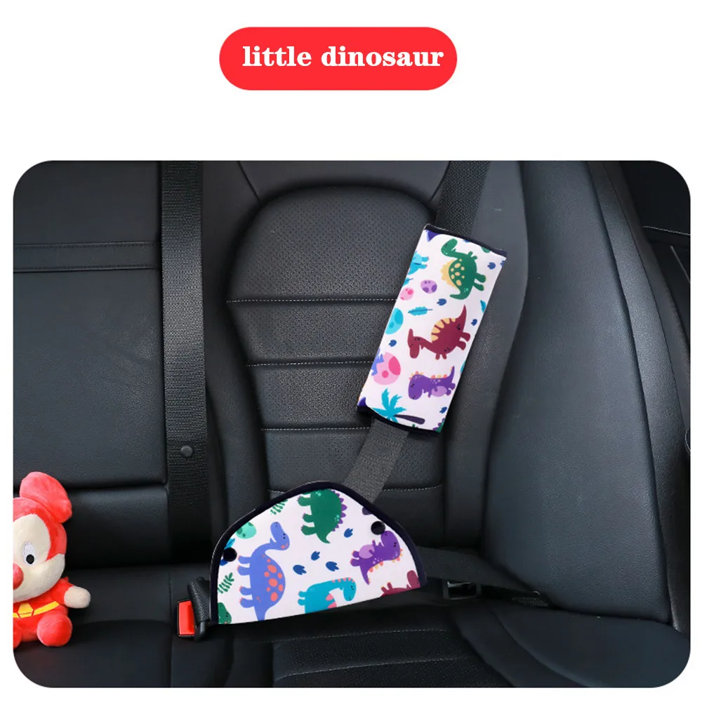 Car Seat Belt Adjustment Holder Seatbelt Padding Cover For Baby Child Kids Anti-Neck Safety Shoulder Positioner Shoulder Pad Kit