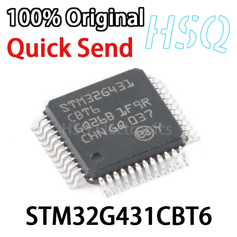 1PCS Original STM32G431CBT6 STM32G431 LQFP-48 32-bit New MCU 1pcs lot new originai stm32f100c8t6b stm32f100c8t6 or stm32f100c8t7b stm32f100c8t7 lqpf 48 advanced arm based 32 bit mcu