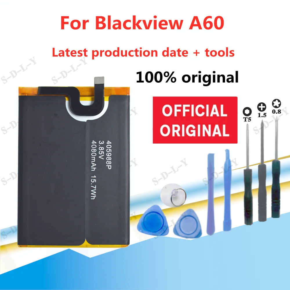 100% Оригинальный аккумулятор 4080 мАч для Blackview A60 405988p мобильный телефон