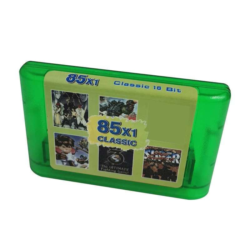 

16 BIT MD Game Card - Remix 85 in 1 Genesis Multicart Cartridge For Classic Mega Drive Original Console | Region Free