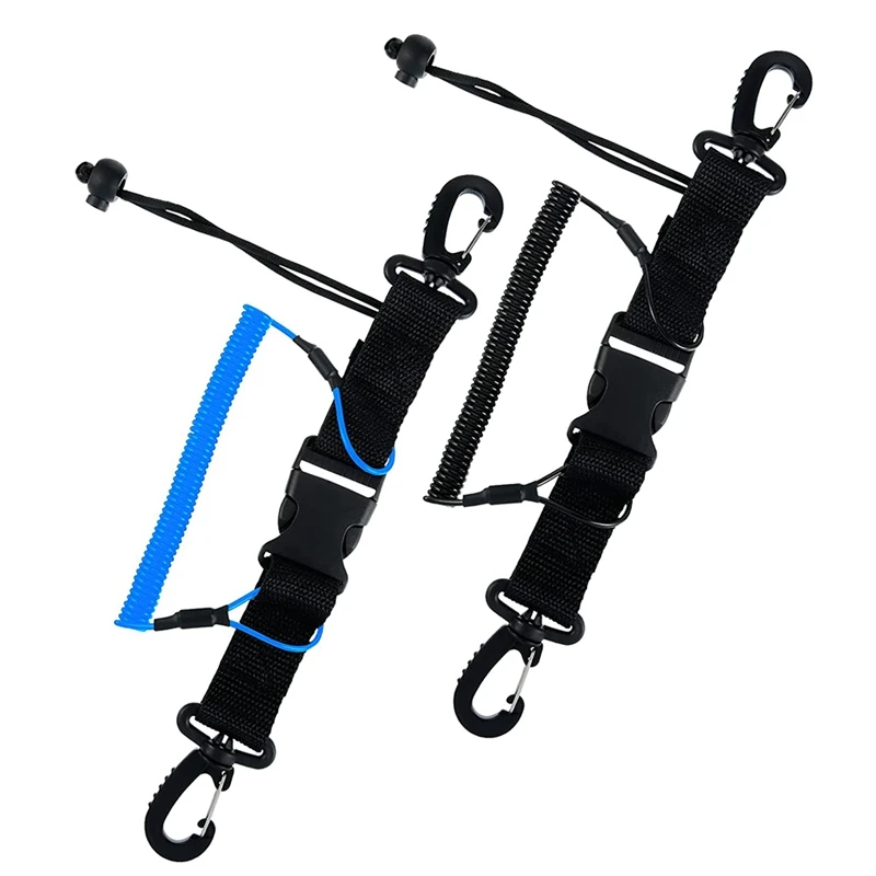 Hot 2 Pieces Scuba Diving Lanyard Camera Lanyard With Quick Release Buckle For Dive Lights