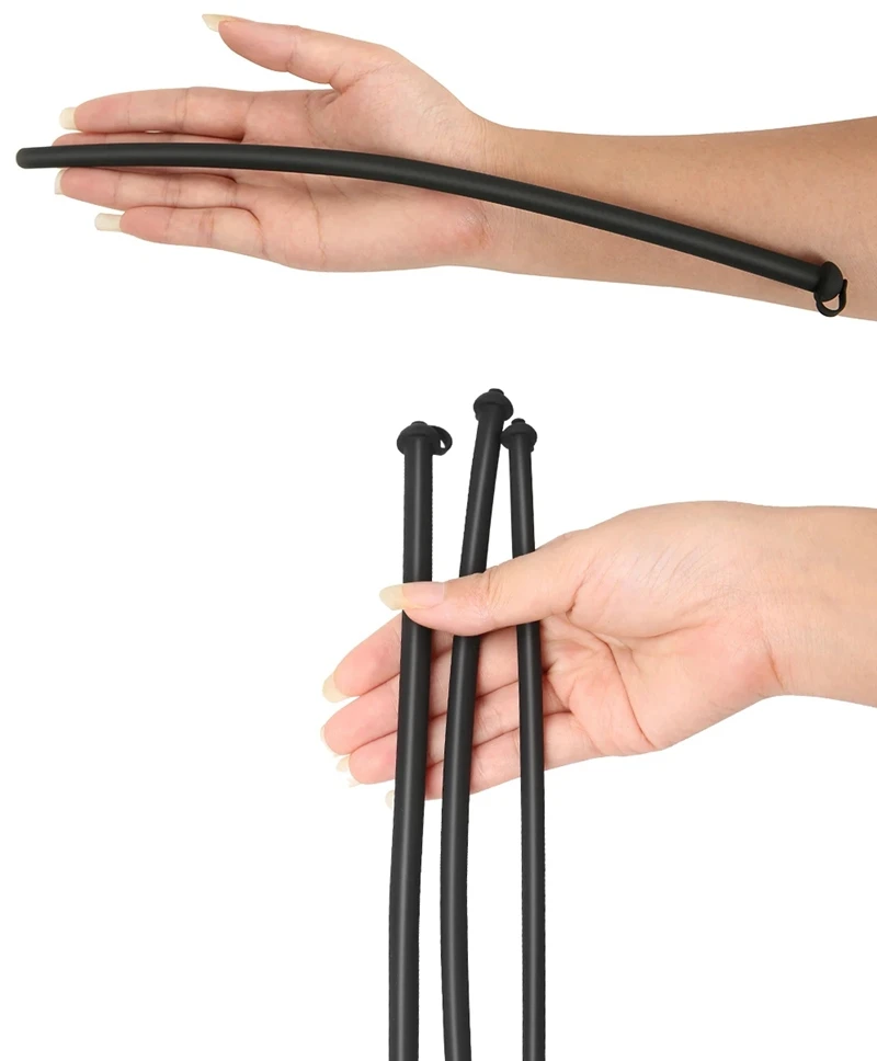 Silicone Urethral Catheter Dilator Horse Eye Soft Dilator Hollow Penis Plug Enema Flush Silicone Stick Catheter for Man Gay 18+