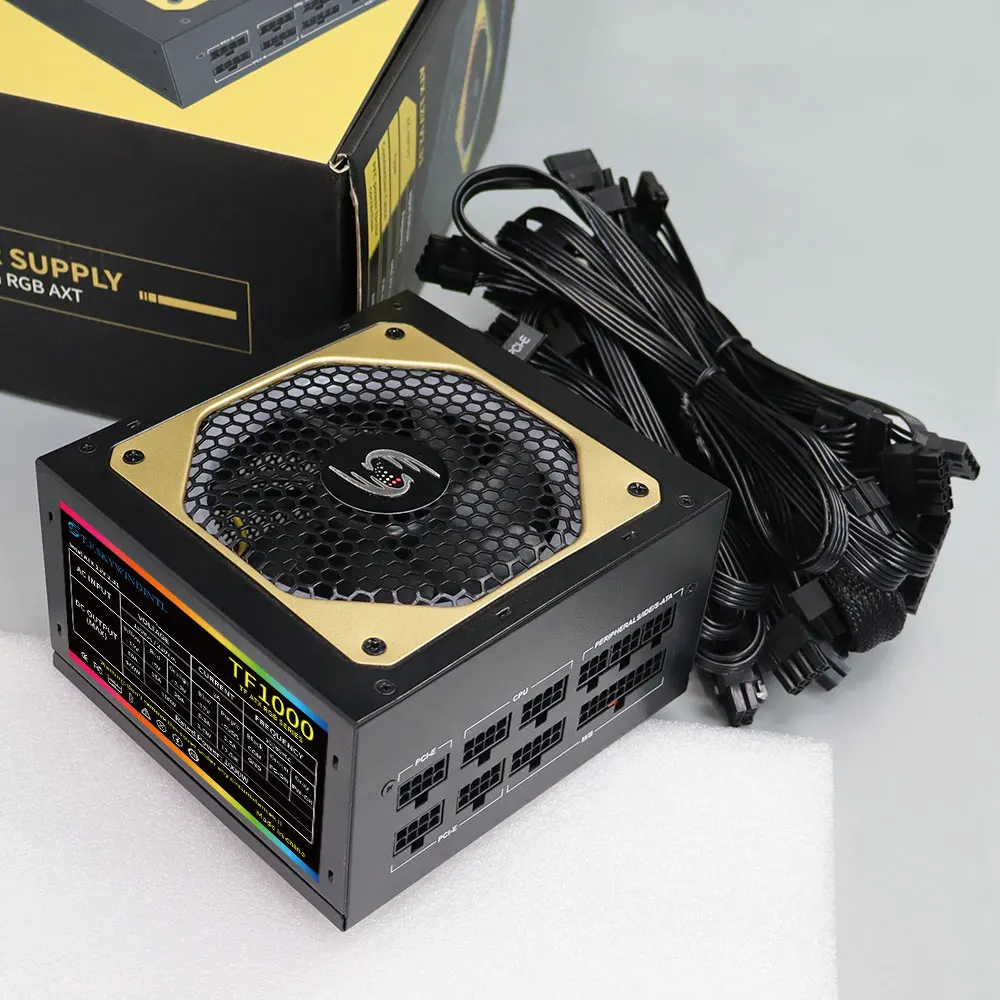 TF1000W デスクトップ電源 1000W ATX PSU 20 4PIN フルモジュラー
