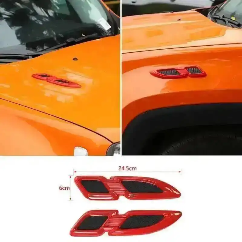 TiLeze Auto Interni Compatibile con Jeep per Renegade 2016 2017 2018 Volante per Auto Uscita Aria Decorazione Interna Suite Kit Trim Copertura Accessori(3