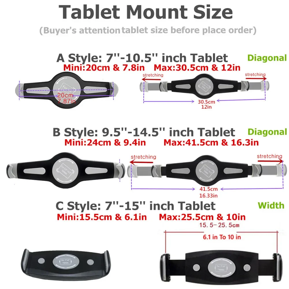 Foldable Floor Tablet Tripod Stand Mount for iPad Samsung Lenovo Huawei Xiaomi Universal 7-15 Inch Tablet Holer 360 Rotating tablet holder tablet stand