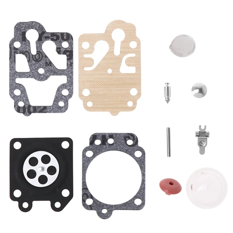 

Glass Trimmer Carburetor Carb Rebuild Kits Brush Cutter Gasket for Walbro Carburetors 40-5/44F-5 34F Durable