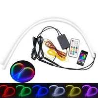 2Pcs RGB Led Guide Strip Headlight for Car Daytime Running Lights Turn Signal Bulb DRL Sequential Switchback 30cm/45cm/60cm APP - Image 6
