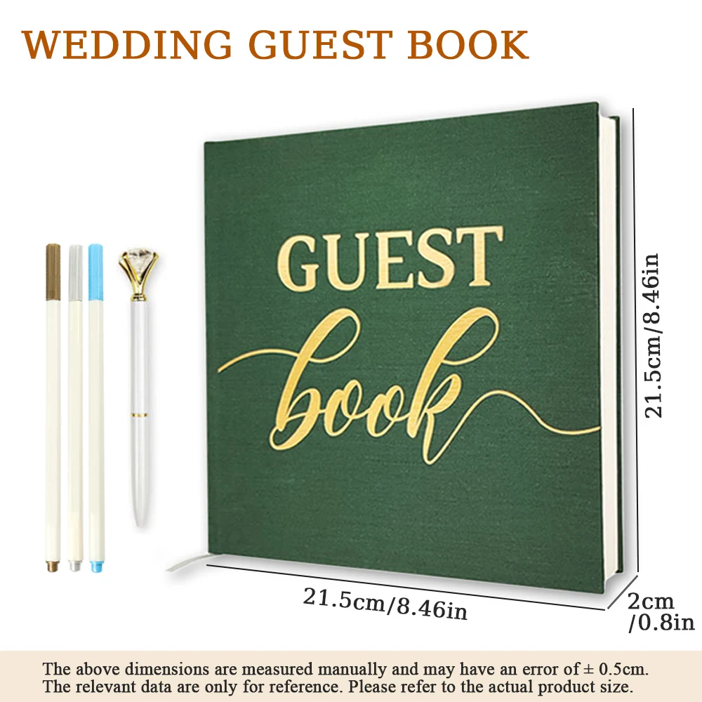 Wedding Guest Book Signature Reception Heartfelt Message Book Celebration of Mariage Keepsake Anniversary Memorial Photo Album
