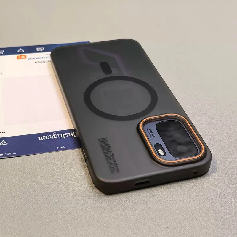 Luxury Frosted Clear Magnetic Wireless Charging Case