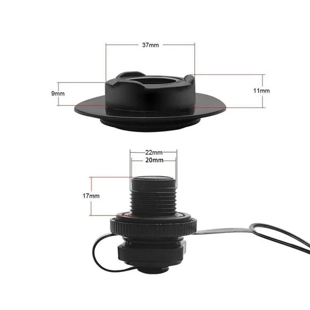 Air Valve Nozzle Cap Plug for Inflatable Boat Kayak Mattress Airbed Pump Adapter