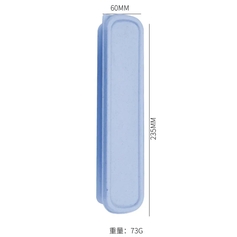 Tableware Storage Box Wheat Straw Storage Box Kitchen Dustproof Spoon Fork Chopsticks Boxes Children Kid Students Travel Portable Tableware Pencil Box