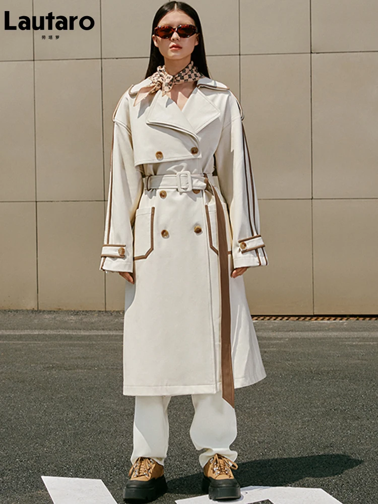 トレンチコート Salvatore Santoro Double-Breasted Ovine Leather Trench Coat Salvatore Santoro Double-Breasted Ovine Leather Trench Coat