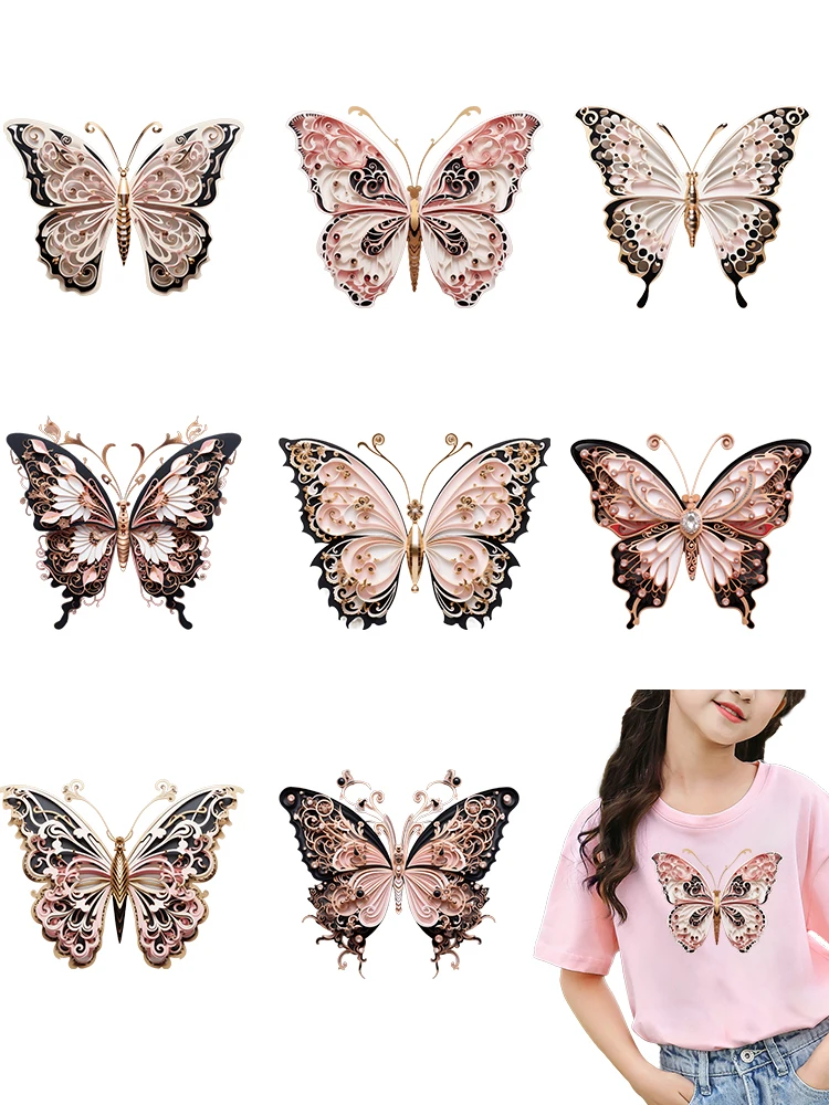 A-super-beautiful-butterfly-DTF-Thermo-Sticker-Decals-Heat-Transfer-On ...