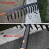 Farming Rake Stainless Steel Rake 14-Tooth Hay Deciduous Rake Pine Soil Rake Garden Gardening Tools Agricultural Farm Tools 4