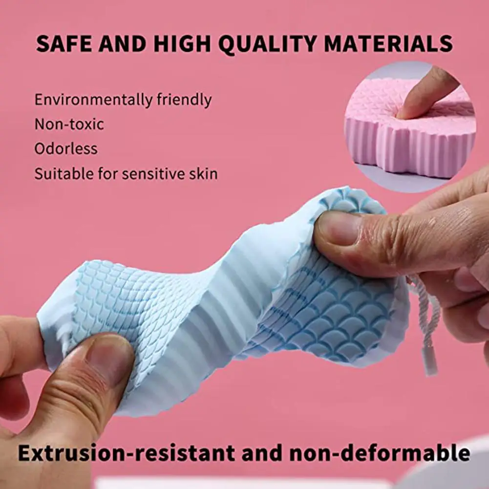 1PC 3D Children's Bath Sponge Body Peeling Dead Skin Exfoliating Massager Cleaning Bath Brush Exfoliating 5