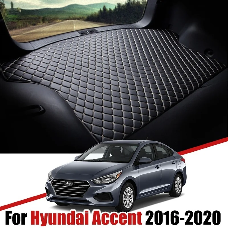 LeatherCarTrunkStoragePadsForHyundaiAccent2016201720182019