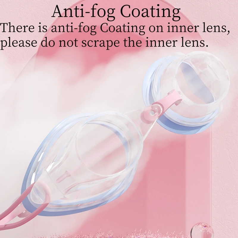 Unisex Professional Swimming Goggles for Adults Anti-fog Waterproof HD View Swim Goggles Colorful and Clear Lens to Choose 2
