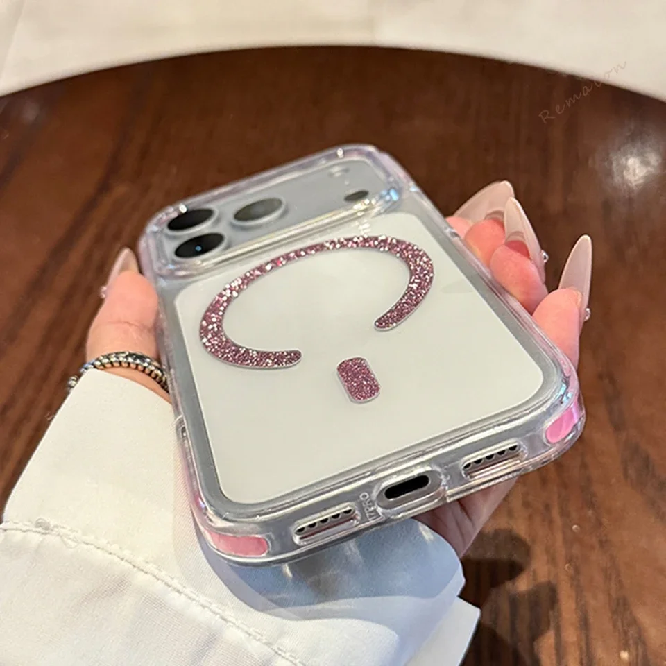 Bling Glitter Silicone Shockproof Phone Case - Classic Design Protector Cover