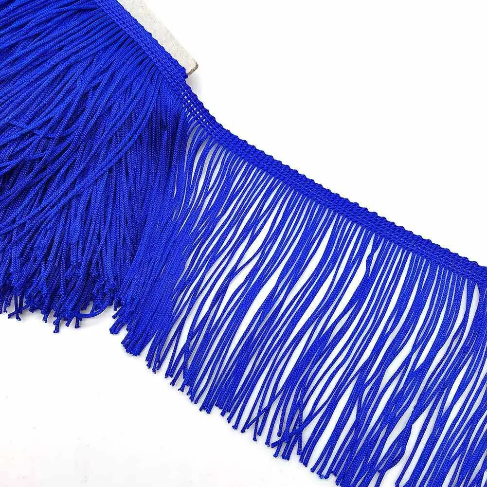 Description Picture 3 of item1Yard 5/10/15/20/30CM Fringe Lace Tassel Polyester Lace Trim Ribbon Latin dance skirt curtain fringes for sewing DIY Accessories