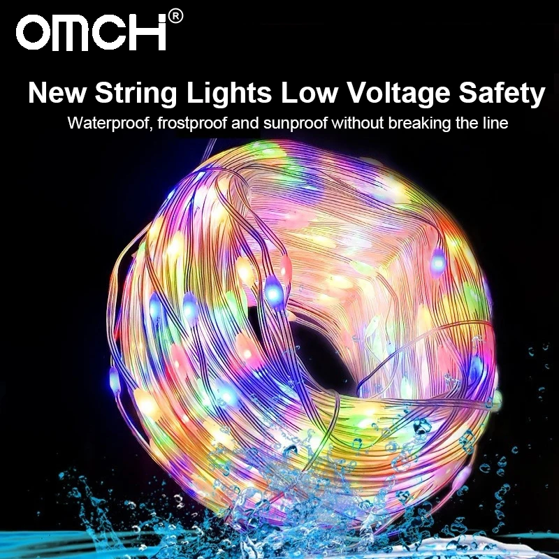 Led leather wire lights phantom color smart Bluetooth app control for Christmas