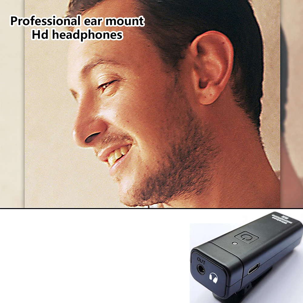 UHF Wireless Mini Personal in Ear Monitor System 16 Channels 3 Transmitter Receiver Automatic wireless in ear monitor
