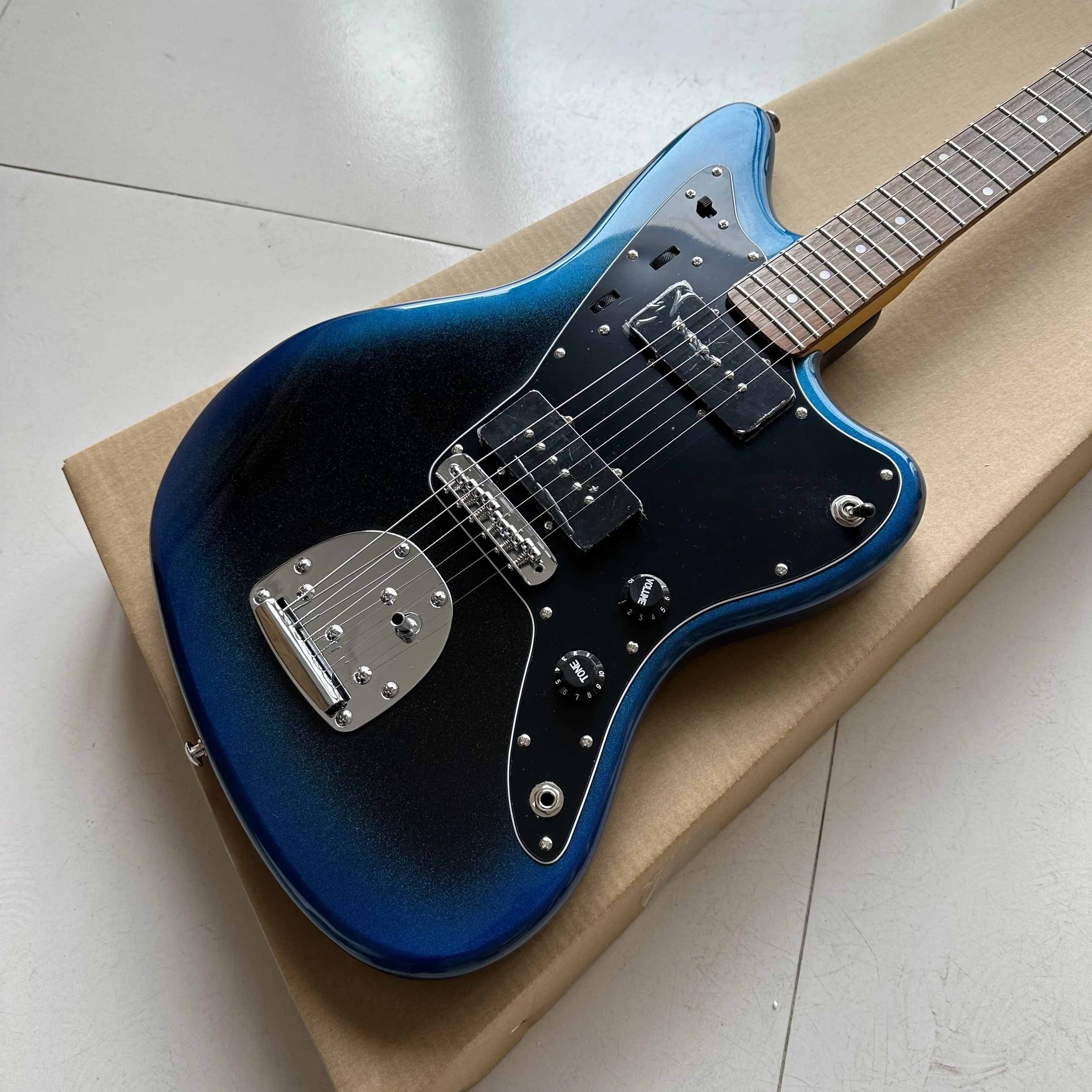 New Arrive Jag Model Guitar metal blue electric guitar High quality