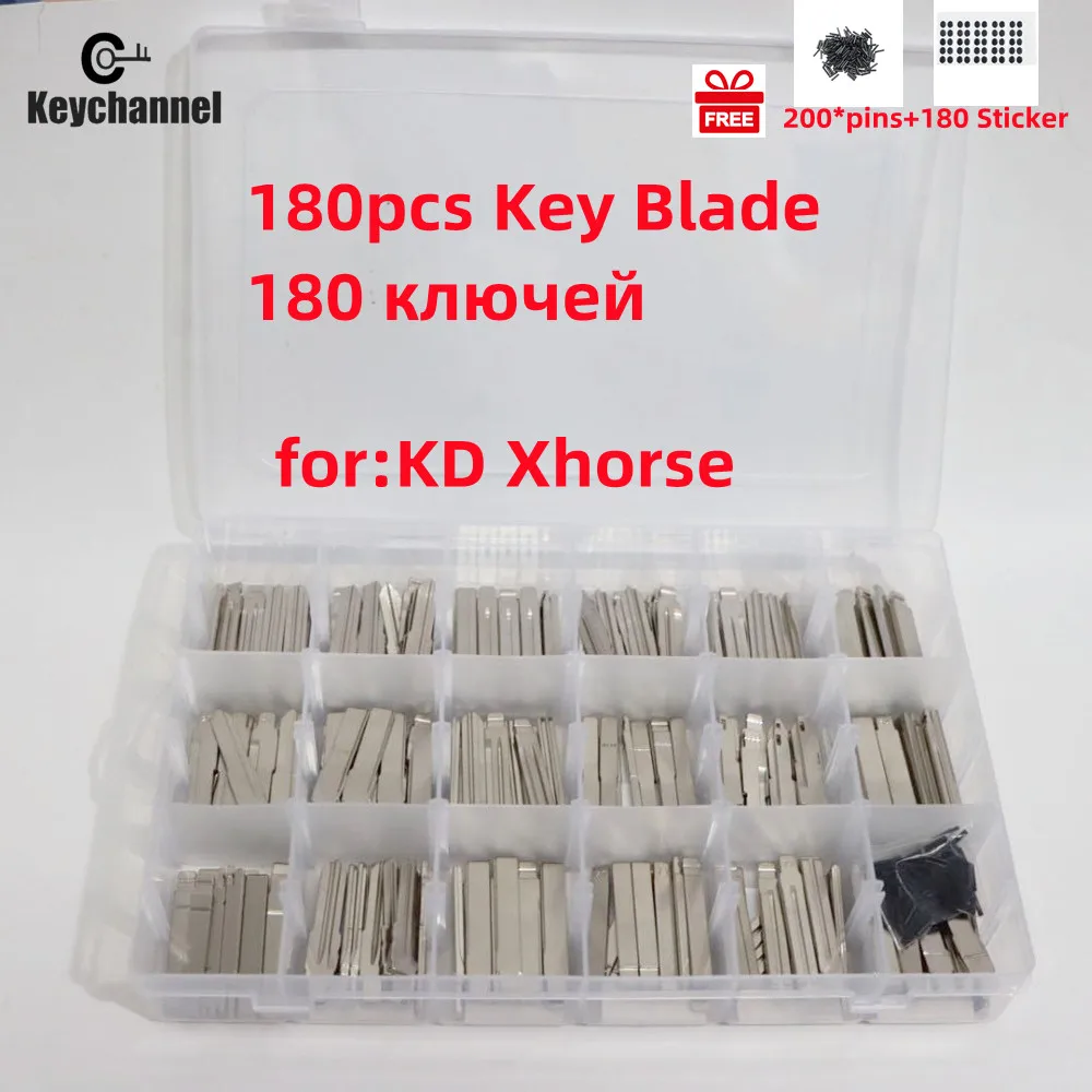 180pcsCarKeyBladeSet10pcs18TypeMetalRemoteHeadBladeTOY43