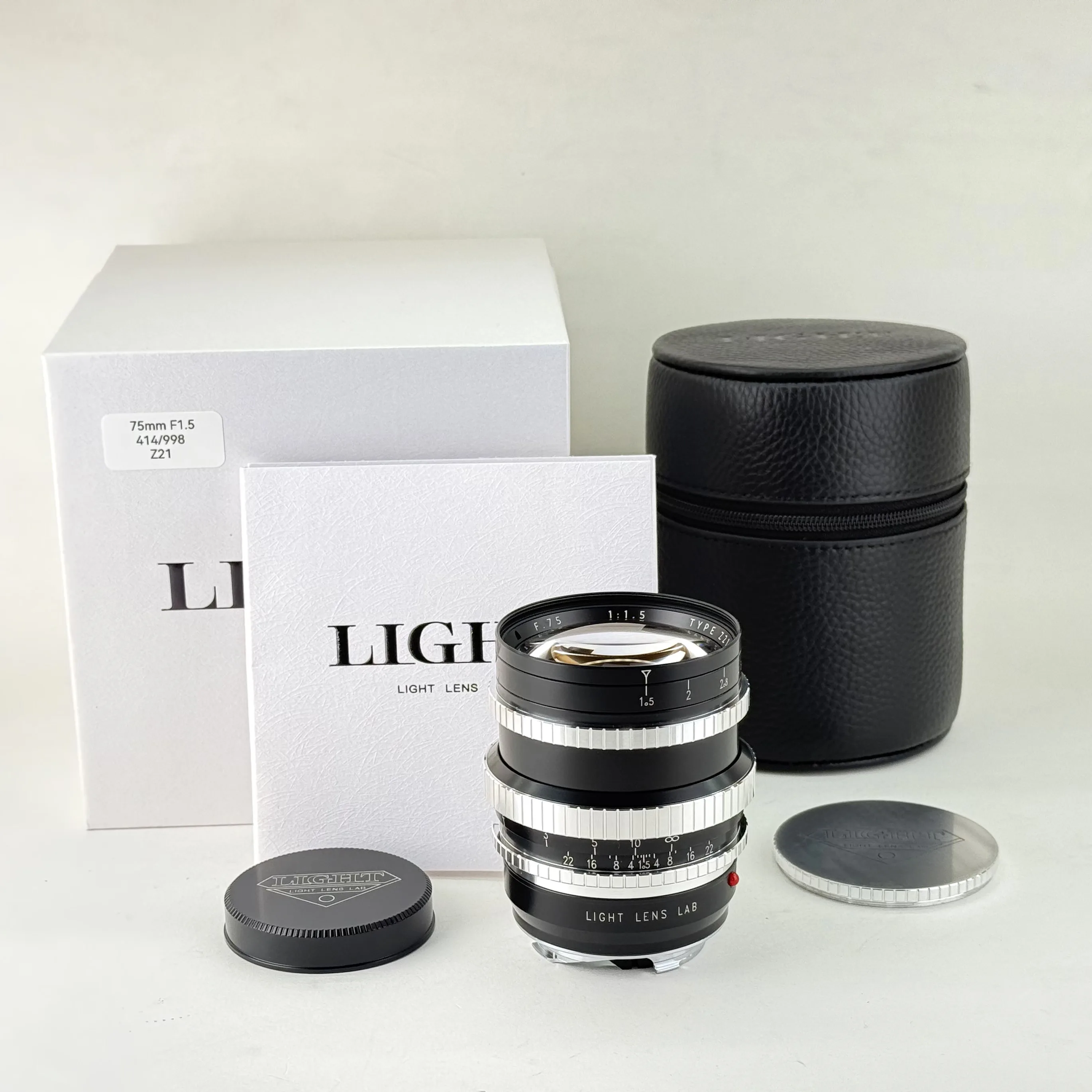 라이트 렌즈 랩 Z21 75mm F1.5 수동 초점 렌즈 풀 프레임 (라이카 M10 M11 M3 M6 M240 M240p M2 M6 M8 용)