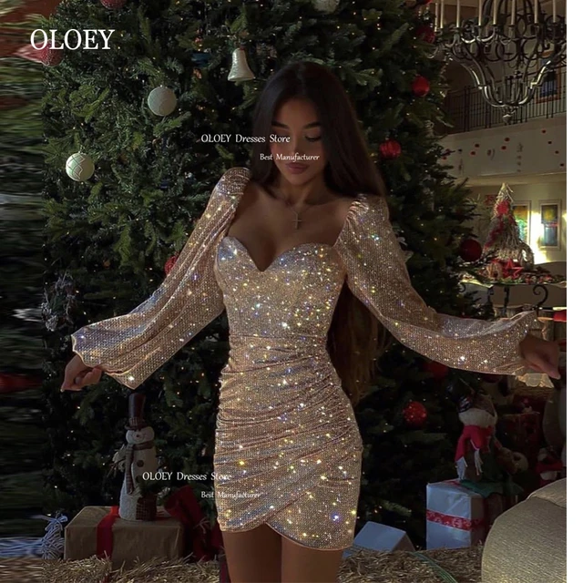 Women′ S Beaded Fashion Sexy Velvet V-Neck Long Sleeve Dress Prom Hostess  Costume Party Short Evening Dresses - China Ladies Dress and Women Dress  price | Made-in-China.com