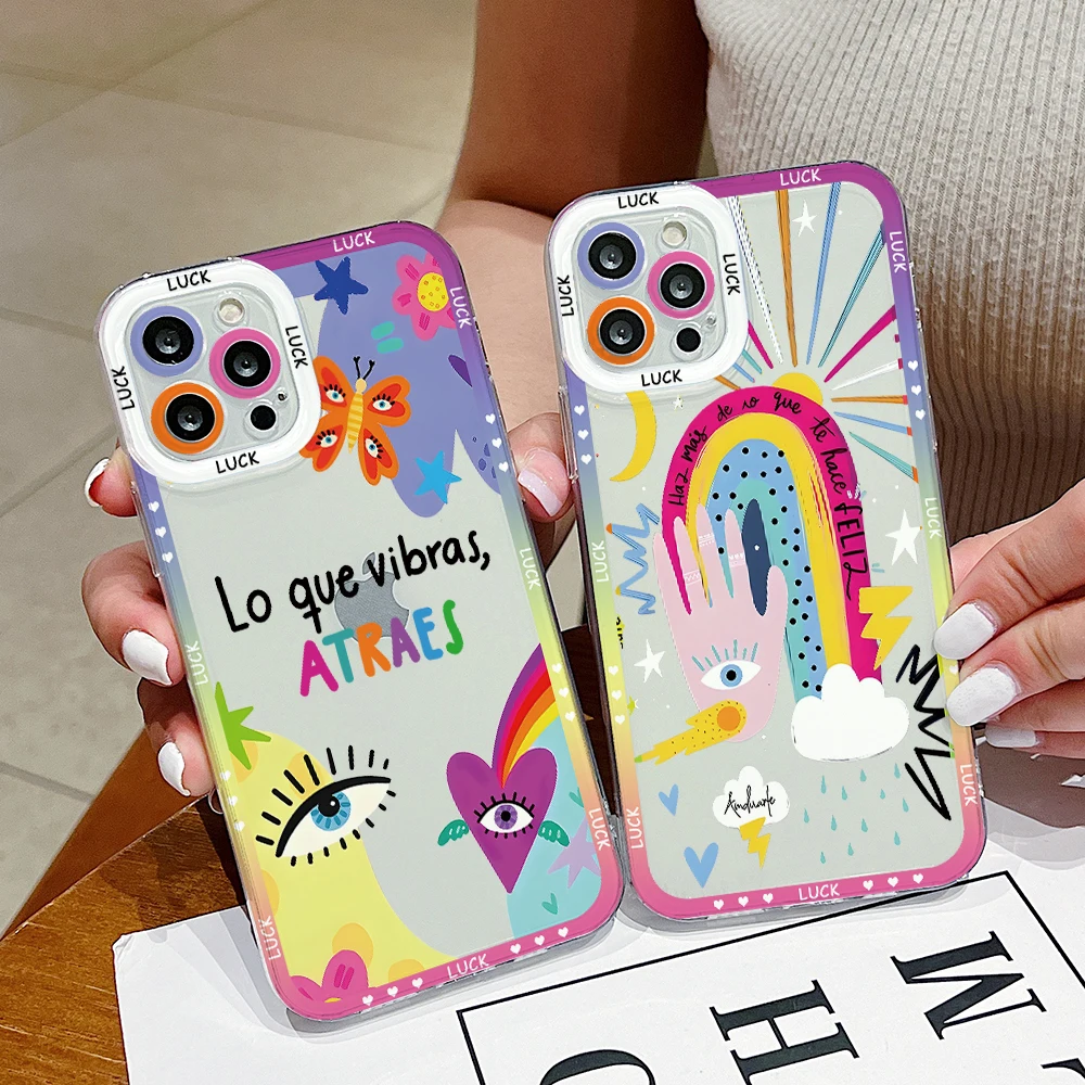 Turkish Blue Evil Eye Transparent Phone Case