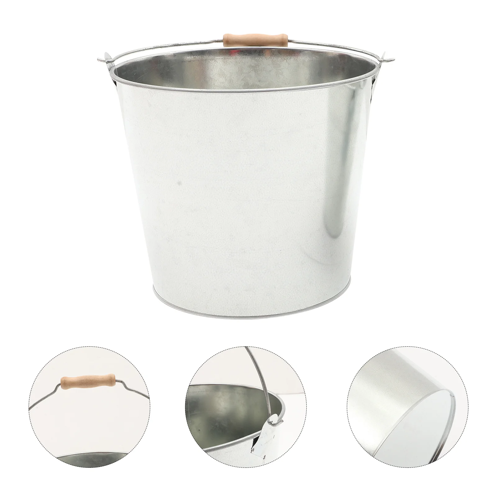 

Metal Fireplace Ash Bucket Yard Incinerator Can Garbage Stable Burn Barrel Daily Use Paper Burner Iron