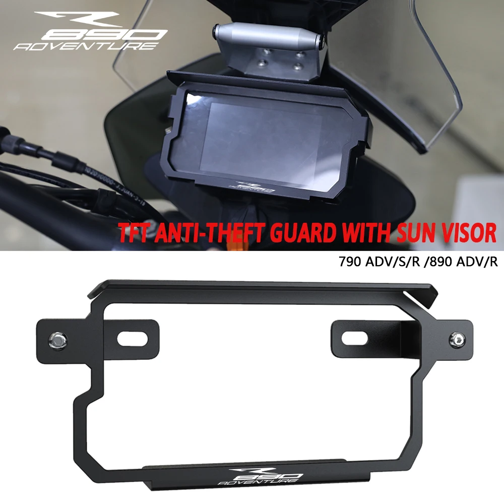 

Для мотоциклов 890 Adventure R 2021-2022-2023 890 ADV R TFT защита от кражи с солнцезащитным козырьком защита инструментов
